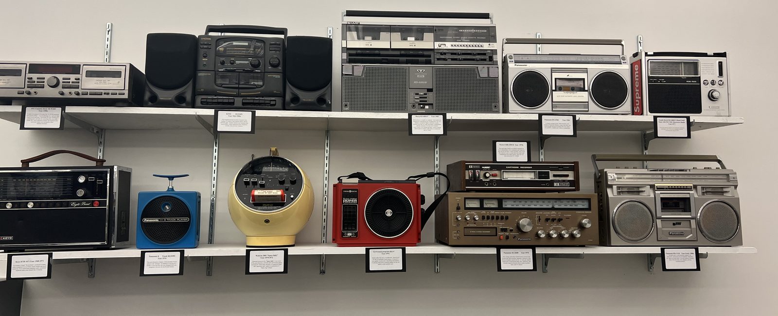 Boombox and Portable Radio Shelf
